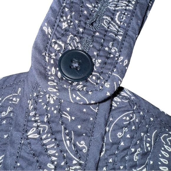 New ▶️ Madewell ◀️ Quilted Sweetheart Crop Top Western Bohemian 14 - Picture 8 of 13